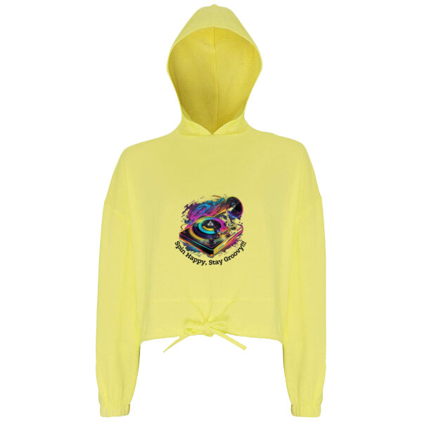 Spin Happy Stay Groovy Women's Hoody Thumbnail
